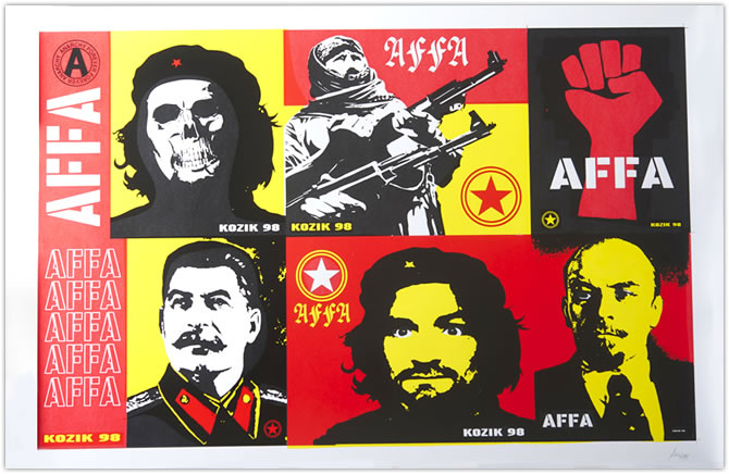 KOZIK HAMMER BOX シルクスクリーンポスター KOZIK HAMMERBOX シルク