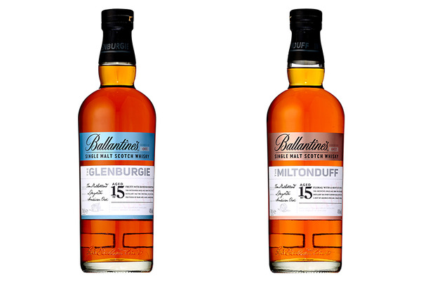 バランタインのキーモルト2種「グレンバーギー15年」「ミルトンダフ15