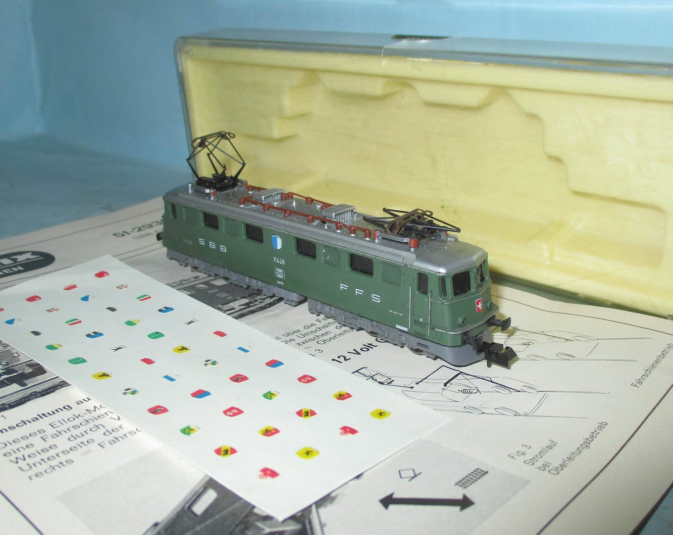 MINITRIX製 SBB(スイス） 品番2936 AE6/6(AE610)型機関車 11428号機 1両