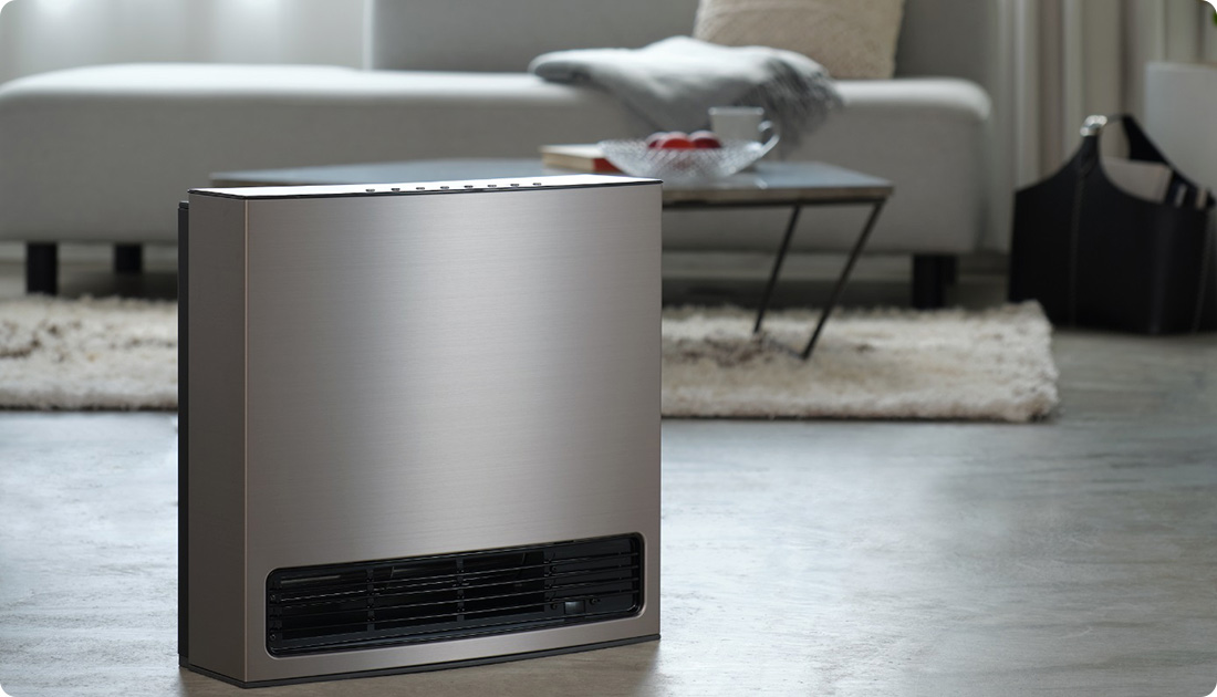 ノーリツ ガスファンヒーター ～15畳 ガスホース付き GFH-4005S