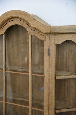 ビンテージ ウォールガラスキャビネット 剥離 トップ ビンテージ