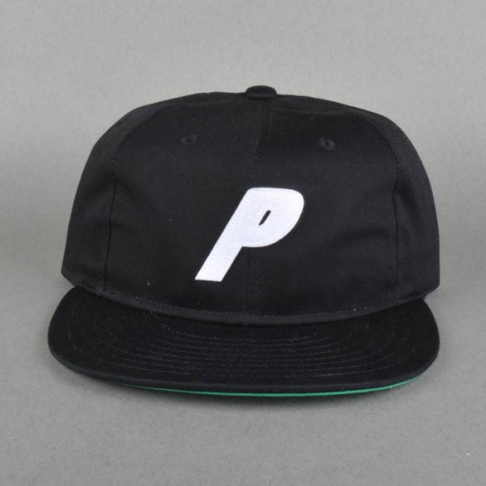 Palace Skateboards 6 Panel Cap - Black - Caps from Native Skate