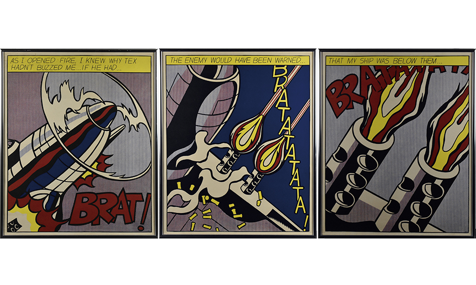 3部作 ロイ・リキテンスタイン ポスター 「As I Opened Fire」 3部作