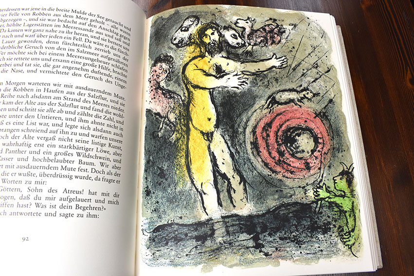 マルク・シャガール版画集 Die Odyssee / Homer著 Marc Chagall画