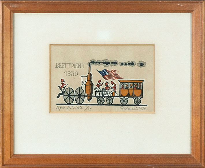 Takeo Takei / 武井武雄版画額「Best Friend」 | Natsume Books