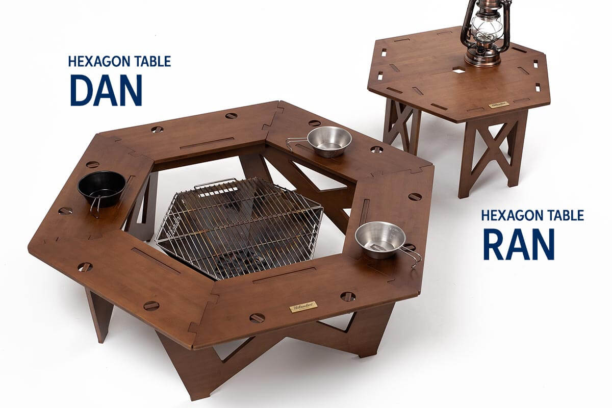人気✨️フィールドサハラ 折りたたみ ヘキサテーブル キャンプ