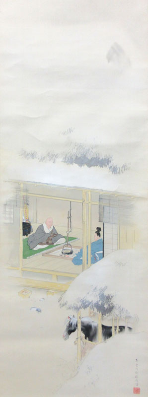 小村大雲 鉢の木/掛け軸(Hanging scrolls) 絵画の買取 販売 鑑定