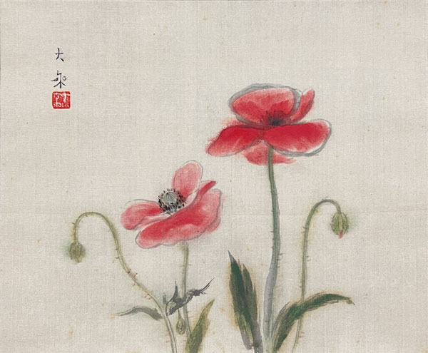 掛け軸 神水 鯉魚之図 絹本 希少 軸装 茶道具 掛軸 です。 掛け軸 神水