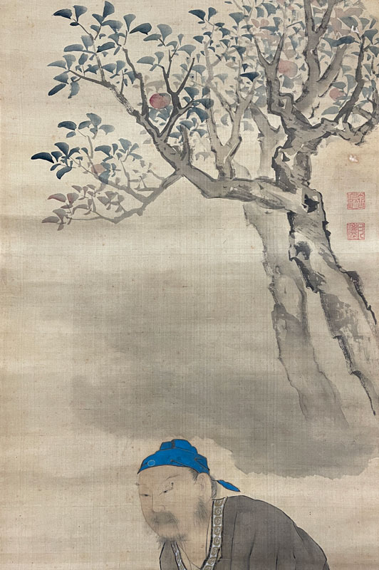 月僊 董奉杏林之図/掛け軸(Hanging scrolls) 絵画の買取 販売 鑑定