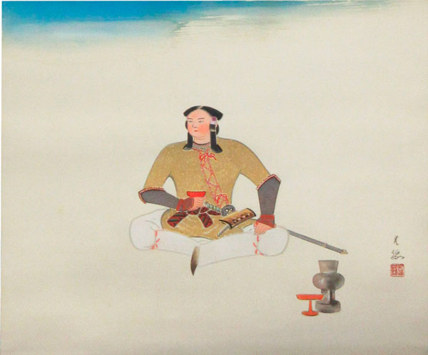 玉蜀黍に虫図】佐野光穂 2644 掛け軸 とうもろこし肉筆