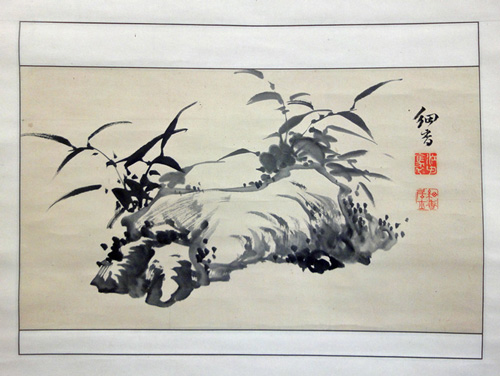 竹の水墨画 掛軸 江馬細香 江馬細香 墨竹図｜古美術・掛け軸の販売