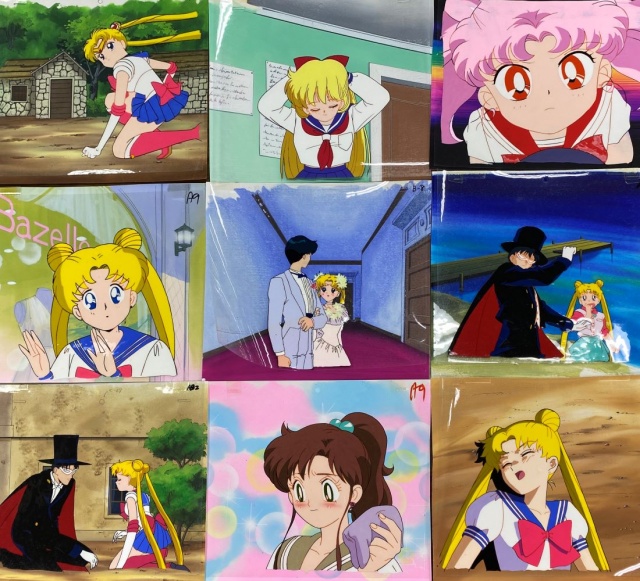 美少女戦士セーラームーン セル画 制服5人 Yahoo!オークション - 美