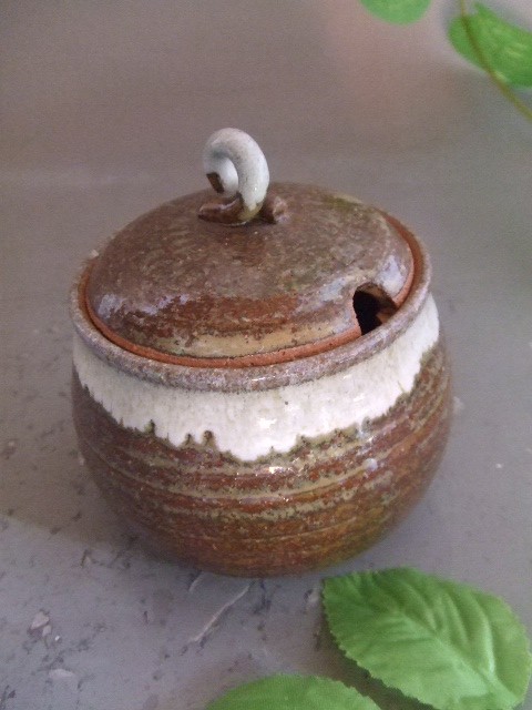 萩窯変シュガーポット・蓋物｜中村陶器 信楽焼の通販サイト （滋賀