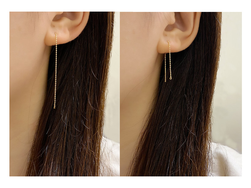 K10YG アメリカンピアス B-08BDC4 5cm: K10(10金)│アクセサリーパーツ