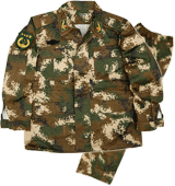 武装警察 人民解放軍 17式武警春秋常服 上下セット 武装警察 人民解放軍 17