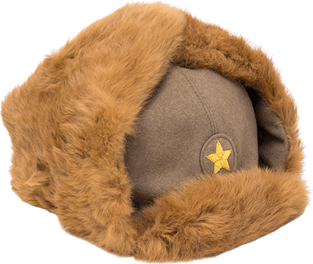 日本陸軍 将校 防寒帽 ミリタリーショップ 革ジャン 中田商店