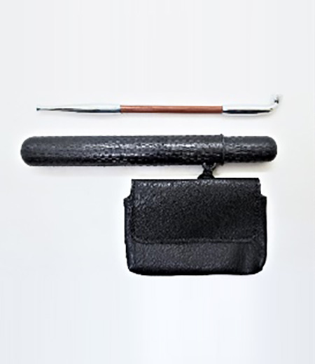 宝船 腰差し煙草入れ・丸福煙管（黒×銀） 柘製作所-商品詳細：浅草中屋