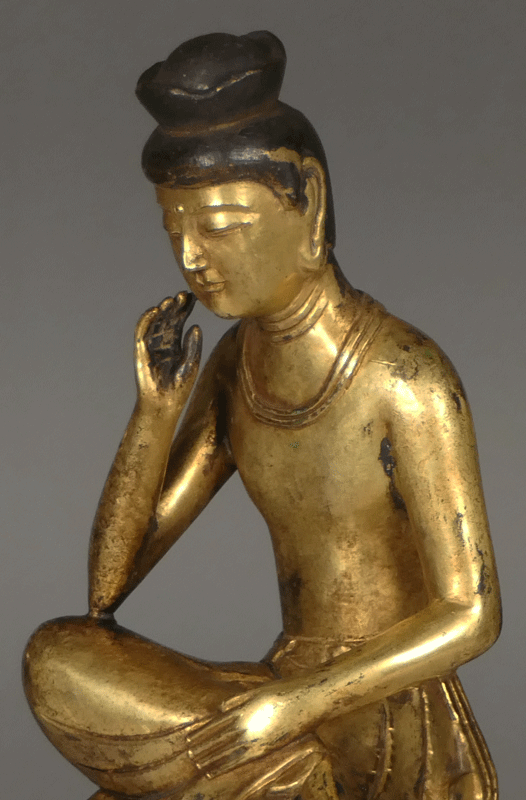 古美術 波兎 / 金銅弥勒菩薩半跏像 朝鮮三國時代