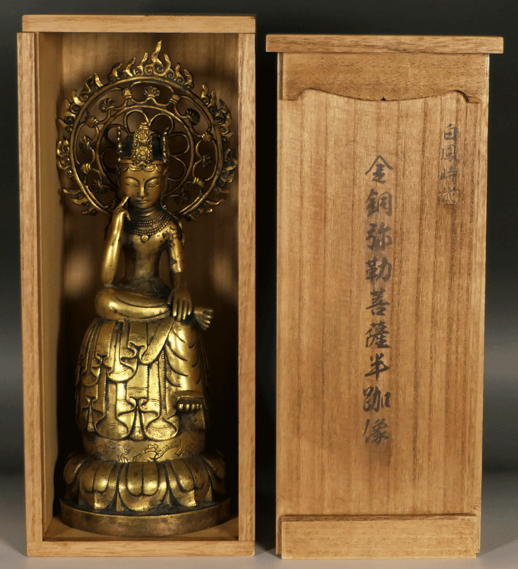古美術 波兎 / 金銅弥勒菩薩半跏思惟像 白鳳時代