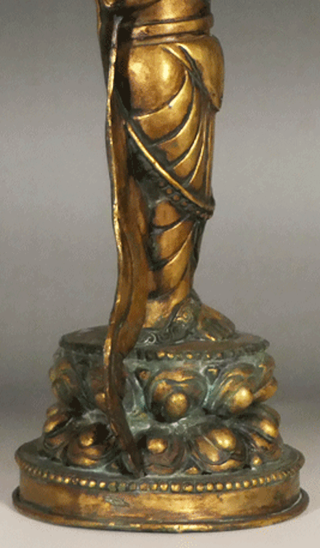 古美術 波兎 / 金銅観音菩薩立像 白鳳時代