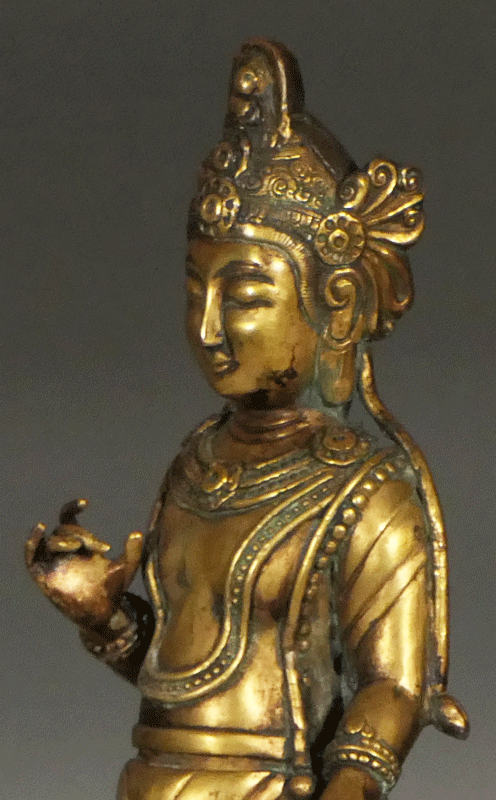 古美術 波兎 / 金銅観音菩薩立像 白鳳時代