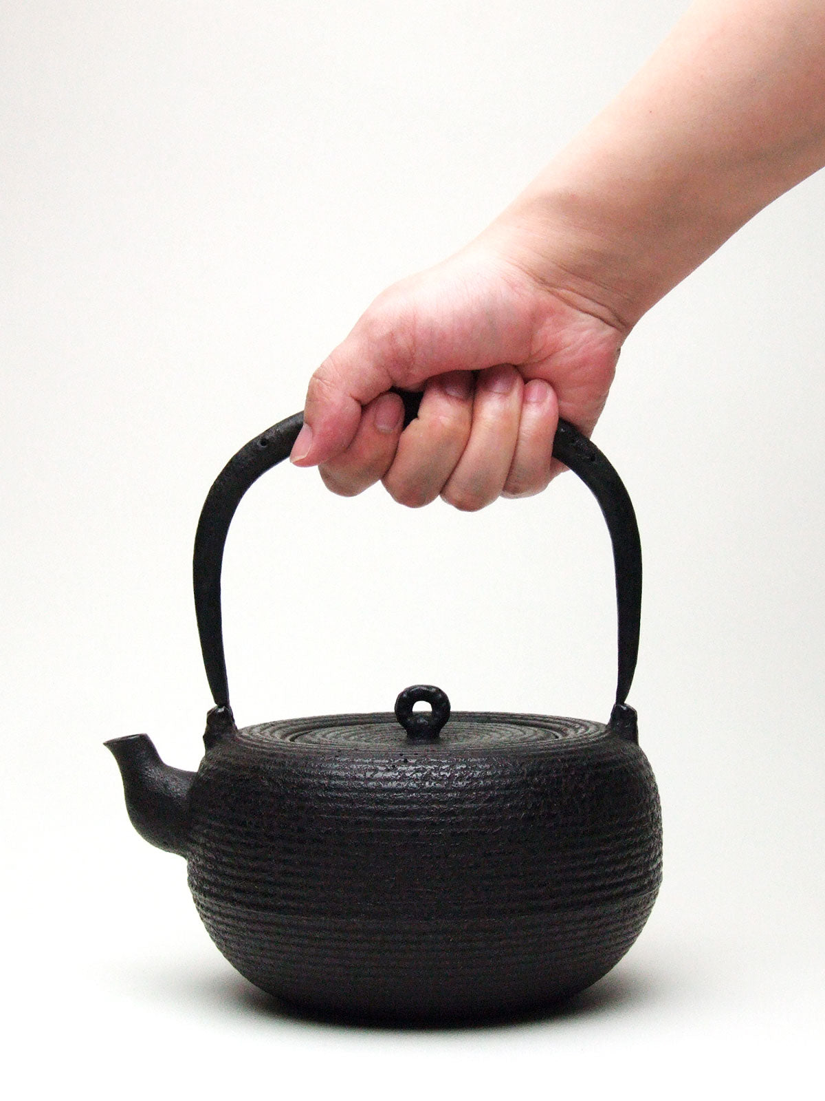 △ T-515 茶釜 風炉付 釜：鉄製 フタ：銅製 時代物 激安!! レトロ