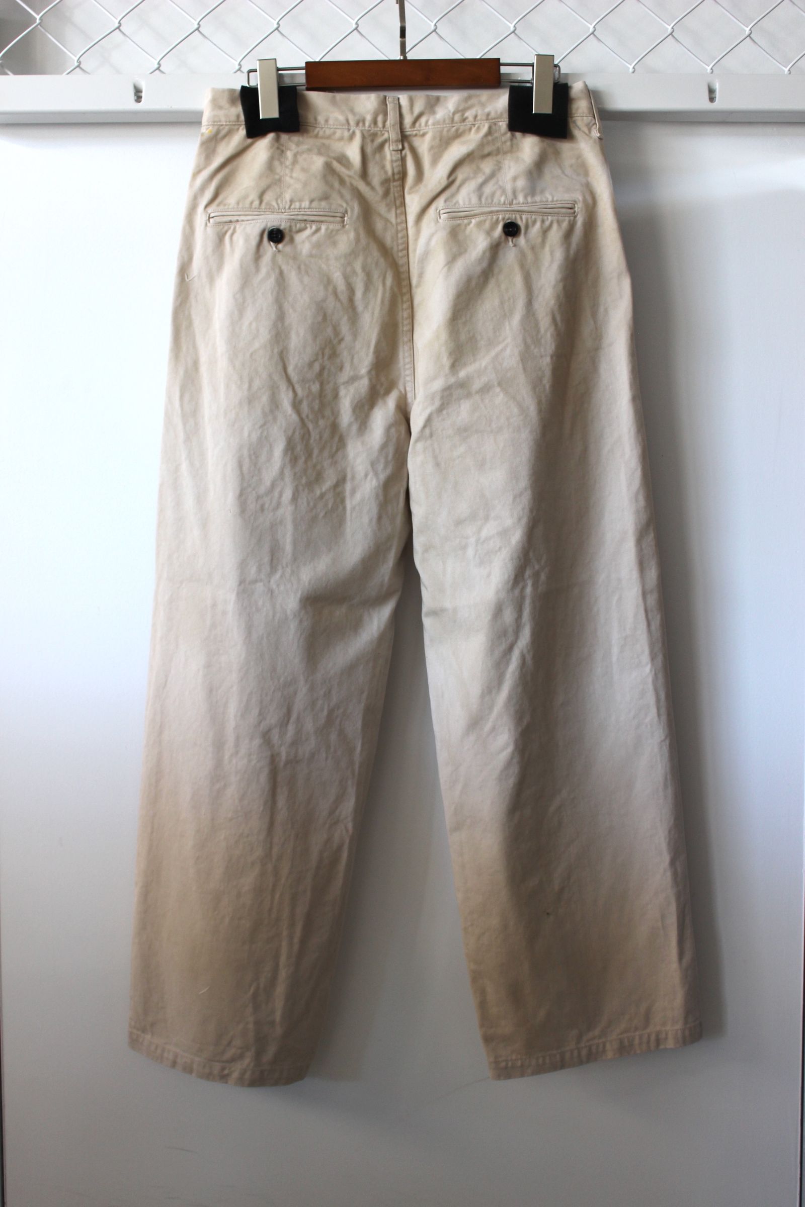 ANCELLM - PAINT CHINO TROUSERS/BEIGE | NapsNote
