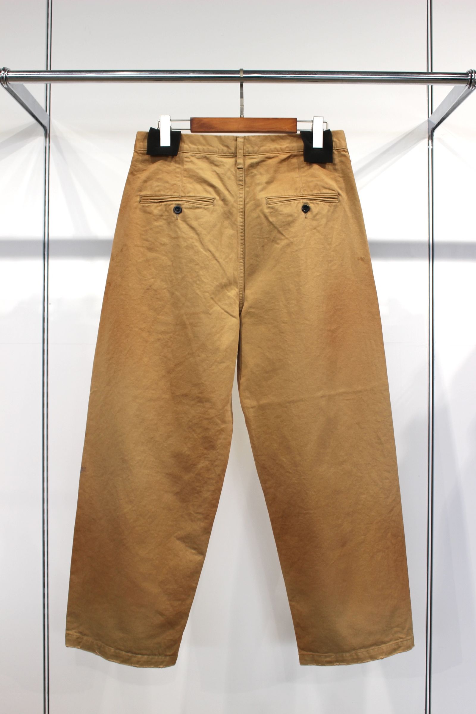 ANCELLM - PAINT CHINO TROUSERS | BEIGE | チノ | NapsNote