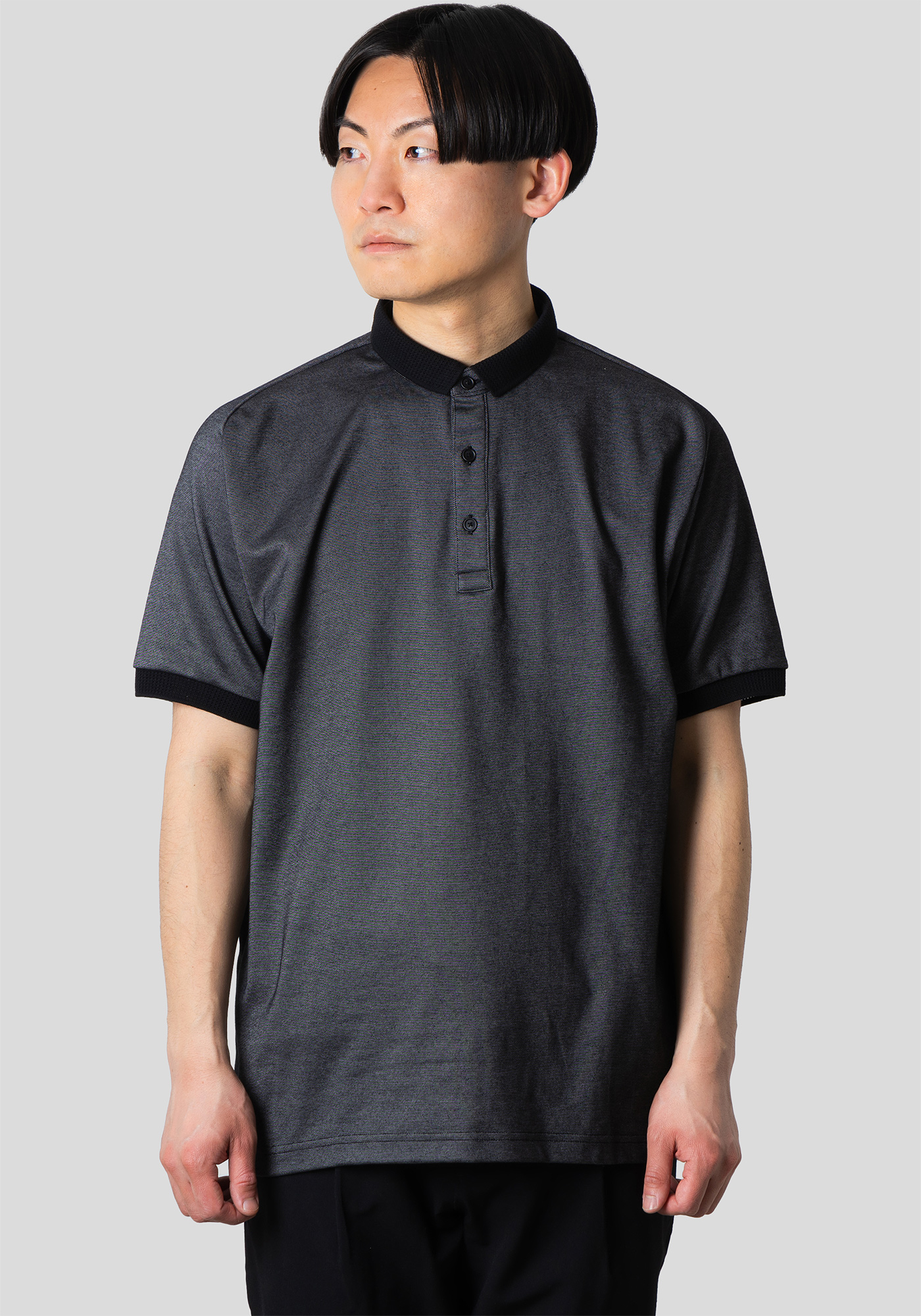 PIECLEX台襟付きポロシャツ｜narifuri オンラインストア
