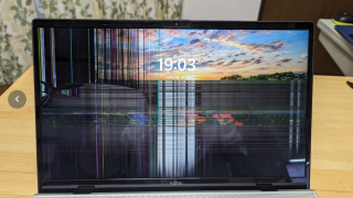 FMV35 富士通ノートパソコン 画面液晶割れ 完動品 FMV35 富士通ノート