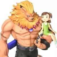 買取】G.E.M.シリーズ デジモンテイマーズ レオモン ＆ 加藤樹莉 完成