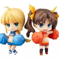 買取】ねんどろいど 215 Fate/stay night セイバー＆遠坂凛 応援ver