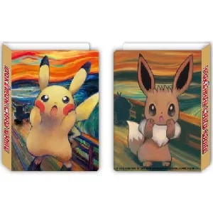オフィシャルミニカードファイル 叫びピカチュウ・イーブイ ムンク展