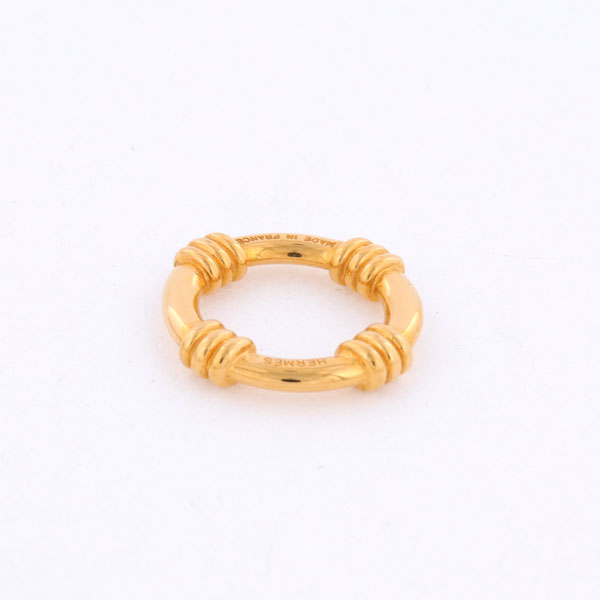 HERMES エルメス ブーエ スカーフリング 中古(ゴールド): VINTAGE