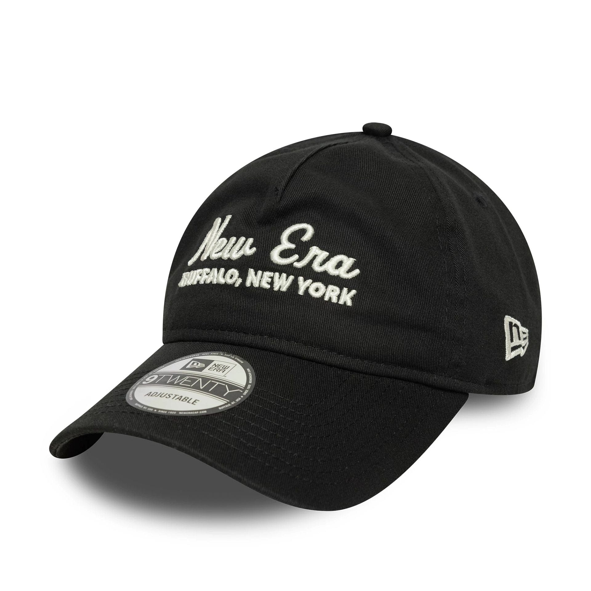 New Era Script Black 9TWENTY A-Frame Cap | NEC EU