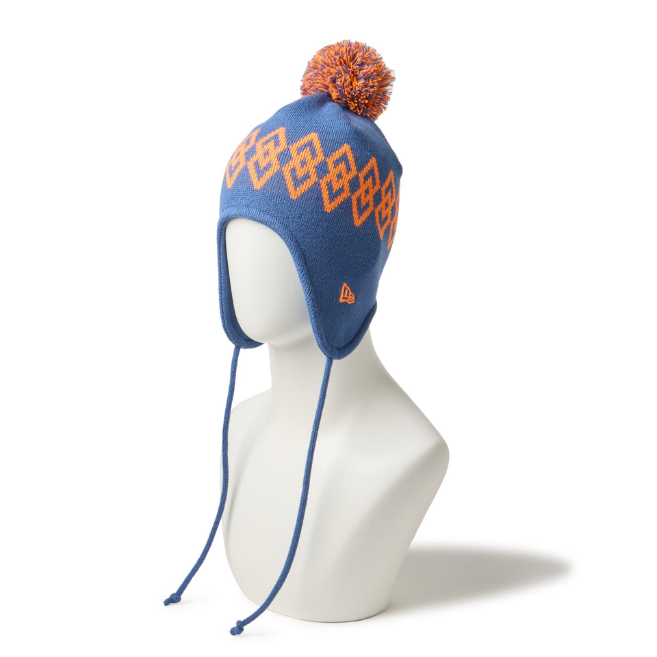 Jun Mikami モヘヤ ボンネット ネイビー イヤーフラップ ニット帽 浅い