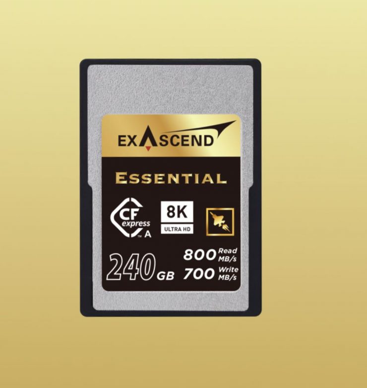 Exascend Essential CFexpress Type A cards with up to 240GB