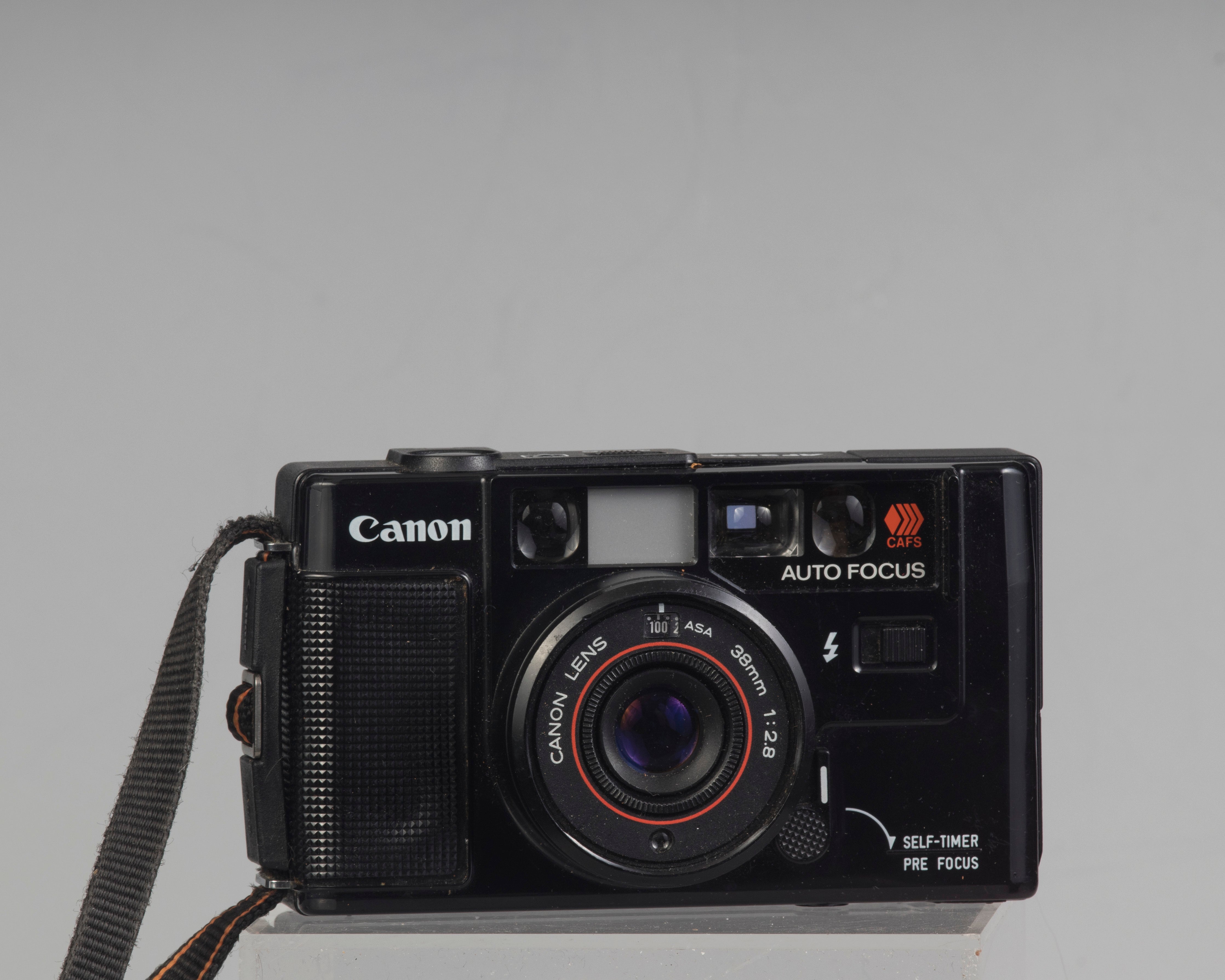Canon AF35M (aka Sure Shot or Autoboy) 35mm film point-and-shoot w