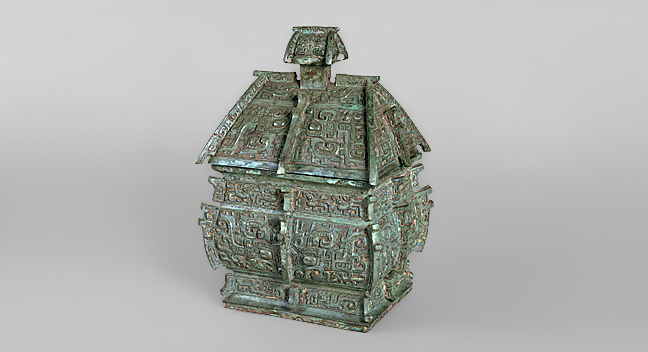 中国美術 青銅 饕餮紋 四方 尊瓶(HA508) 中国美術 青銅 饕餮紋 四方 尊