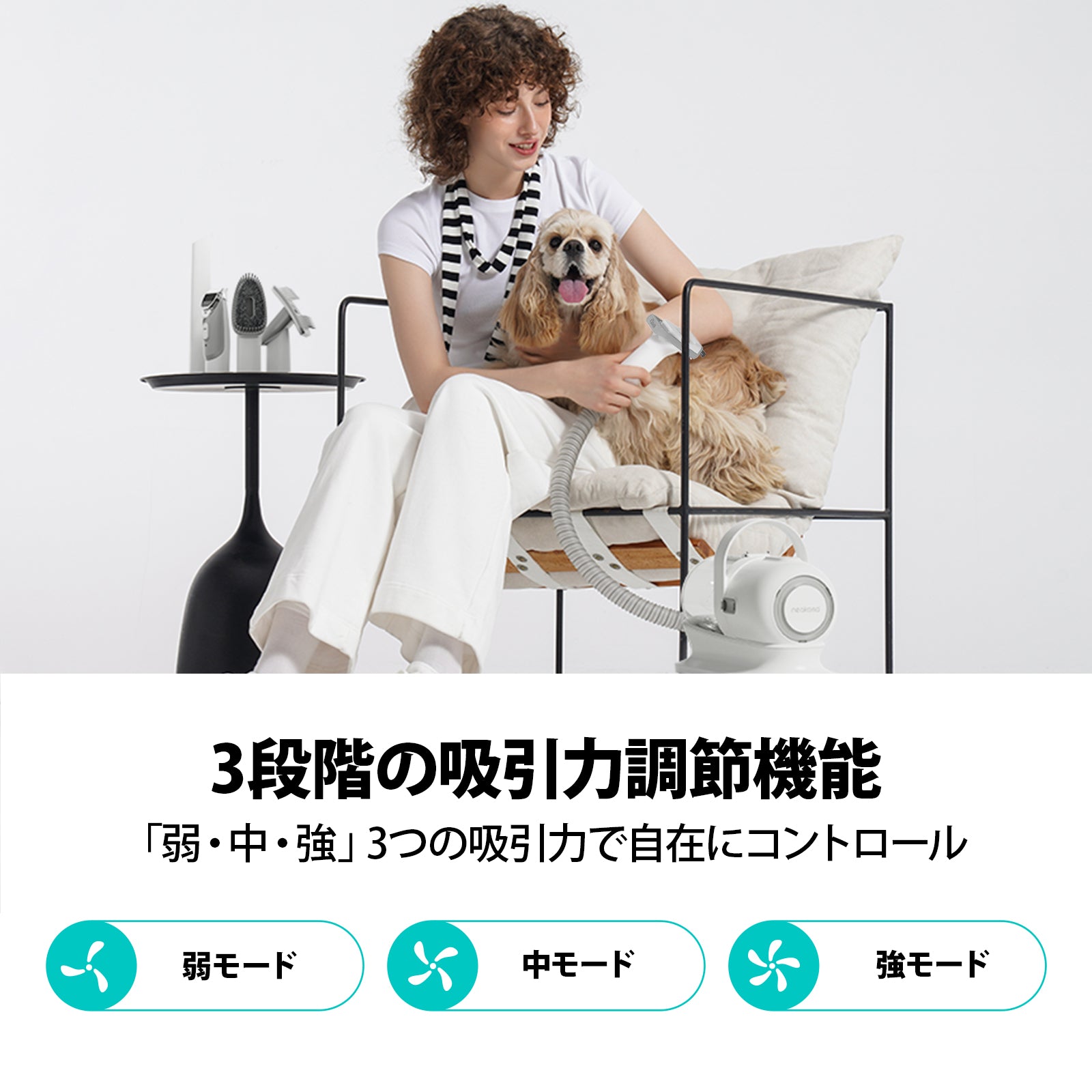 Neakasa P1 Pro ペットグルーミング 掃除機｜5in1セット 多機能 換毛期