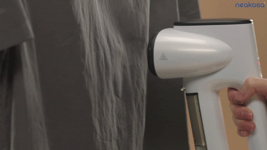 吸着 衣類スチーマー 片手で伸ばし やけど防止スチーム簡単 Neakasa