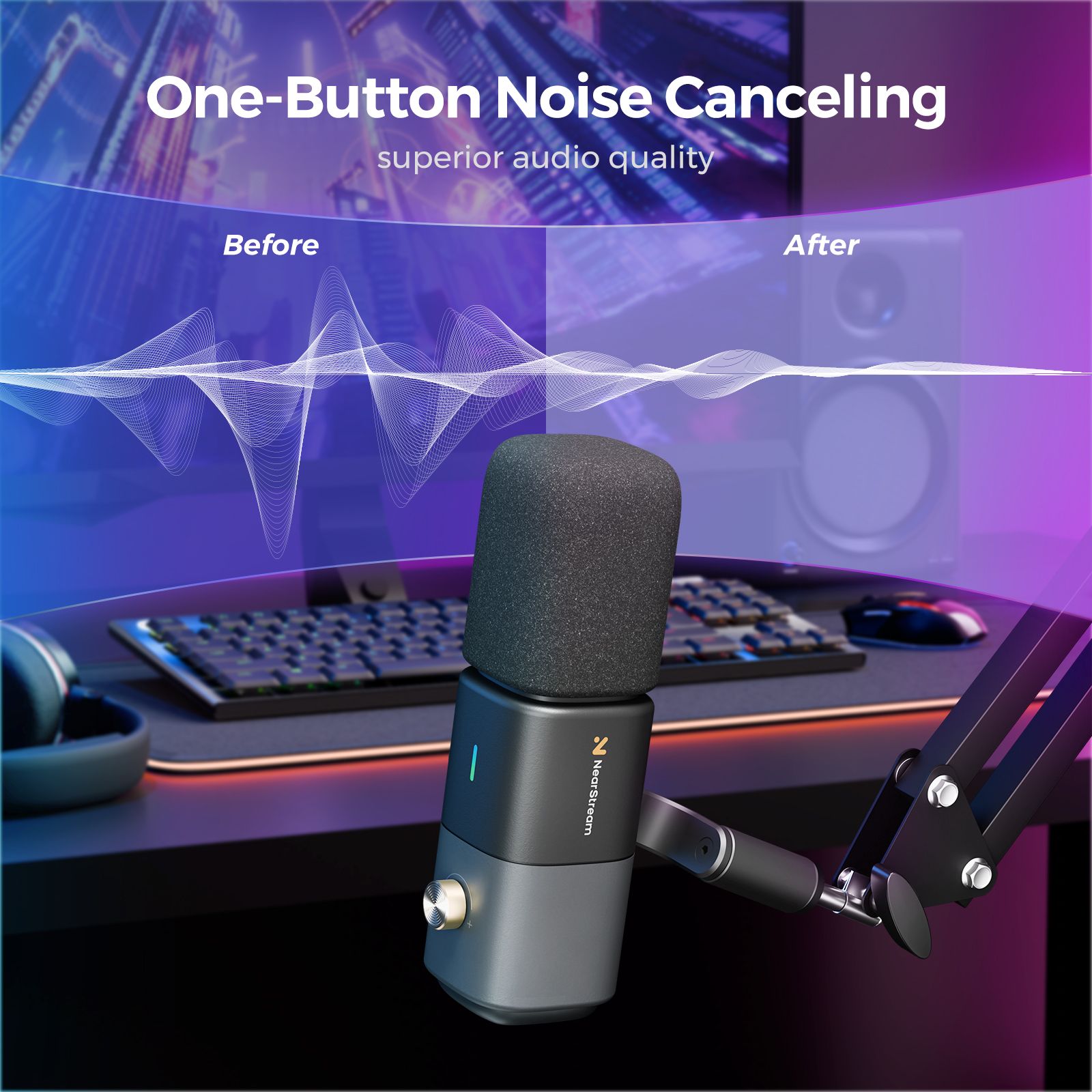 配信機器・PA機器・レコーディング機器 NearStream Podcast Microphone