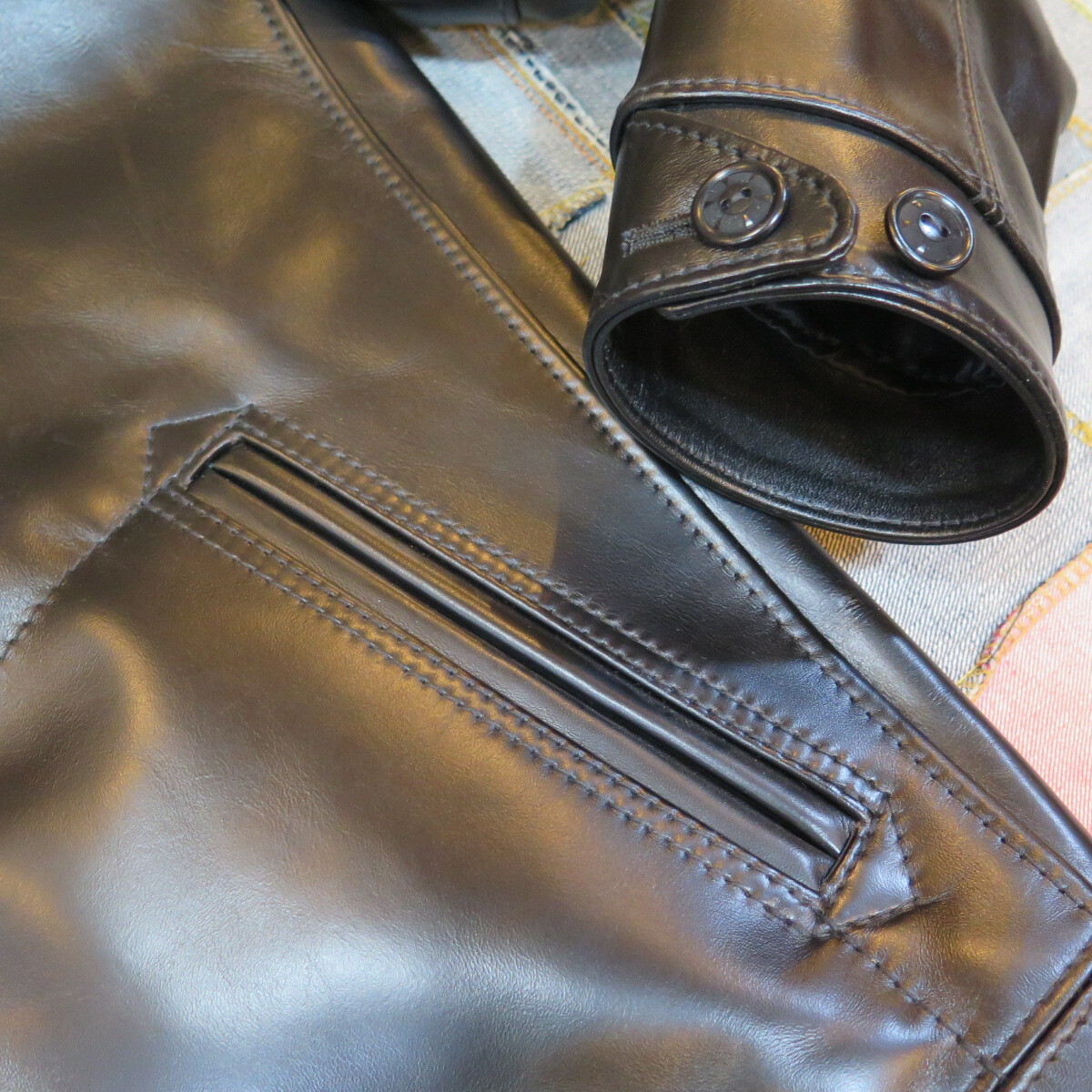 ウエストライド】ホースハイド レザージャケットヘラクレス/茶芯