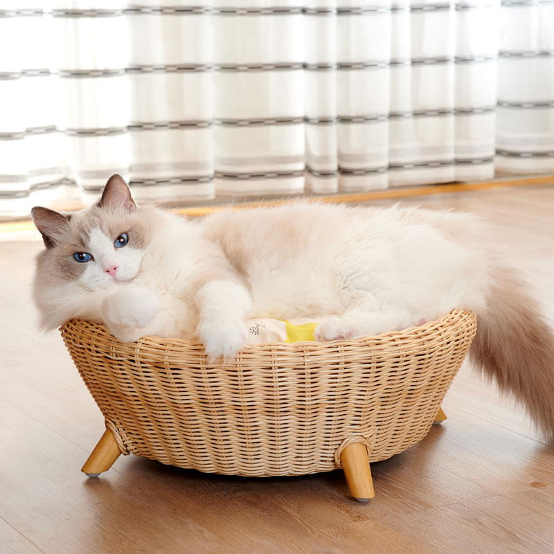 ネコセカイ 公式オンラインショップ / ラタンポットベッド専用