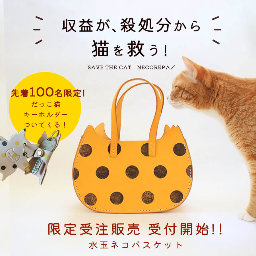 猫を救うバッグ。収益を使って殺処分から猫を助けるニャ！オーダーした