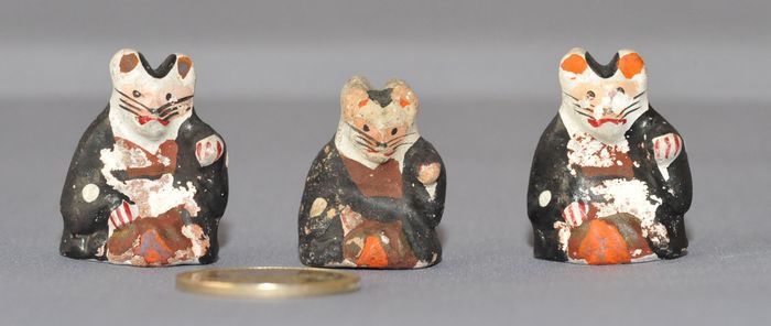住吉大社 招福猫 中猫 郷土玩具 縁起物 土人形 初辰猫 商売繁盛