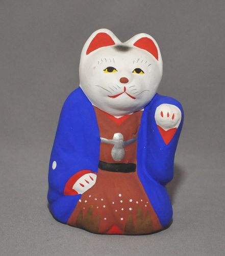 ねこれくと 招き猫 清水人形