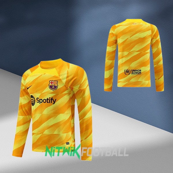 バルセロナ ユニフォーム GK 黄 長袖 2023-2024 | NITWIKFOOTBALL