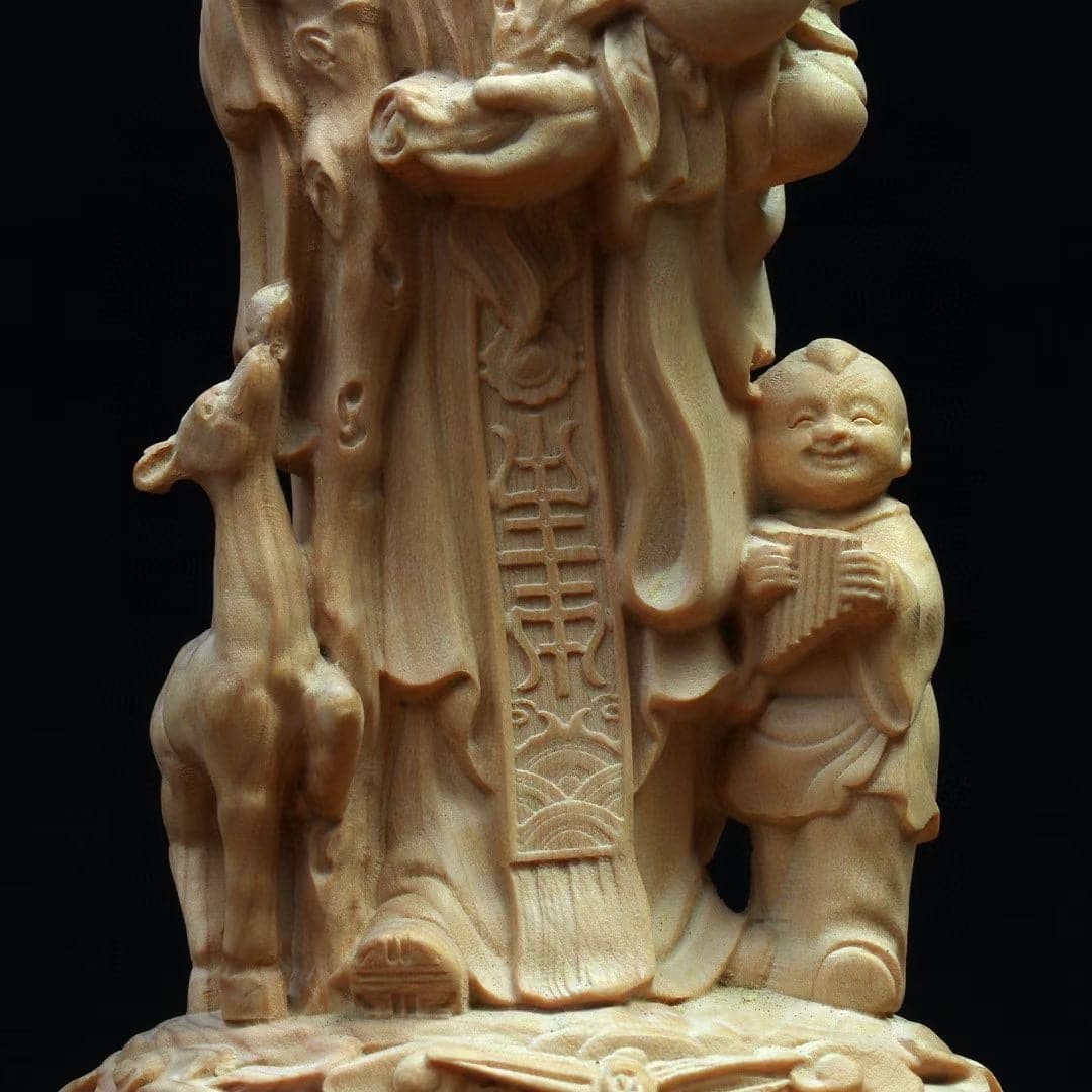 象牙様の福禄寿 老子像 象牙様の福禄寿 老子像 象牙様の福禄寿 老子像