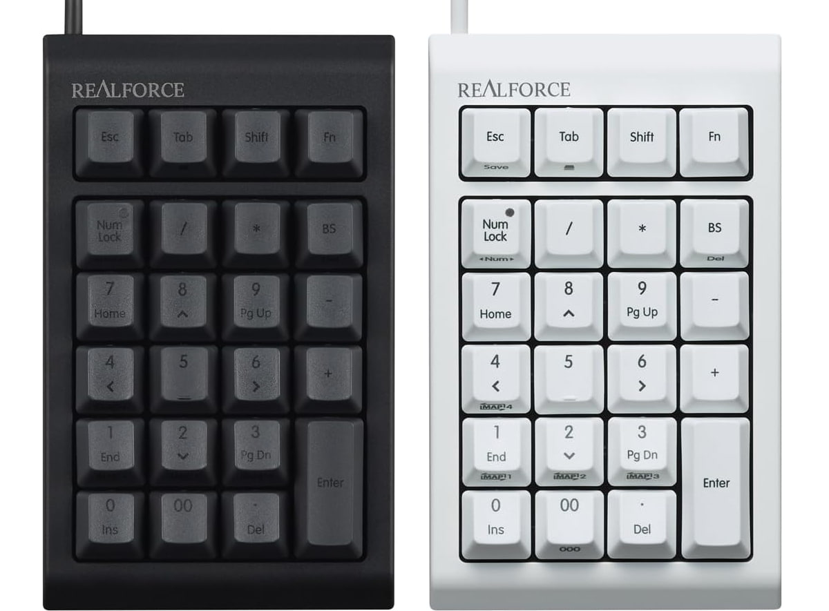 東プレ、プロのためのテンキーを発売。マクロ対応、オンボードメモリも